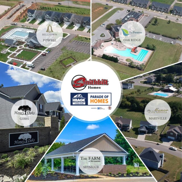 We’re excited to once again be part of this year’s Parade of Homes! 🏡✨

Come Parade through our beautifully crafted homes spread across East Tennessee in thriving communities, each showcasing thoughtful design, quality craftsmanship, and the warmth that makes a house feel like home.

At Smithbilt, we believe building homes is just the beginning — it’s about creating communities where families can grow, neighbors become friends, and memories are made for years to come.

Come see what makes our communities special. We can’t wait to welcome you!

@hbaknox @thepreserveatoakridge @belltowntn