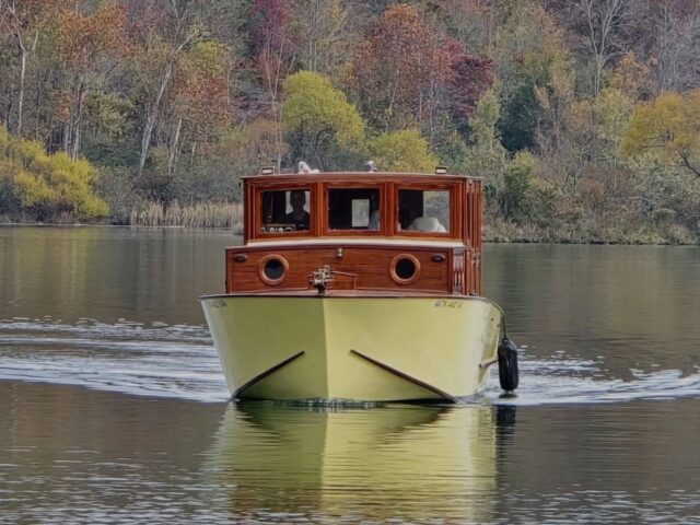 So proud of my husband for finishing this boat. Pretty pic taken by a friend who also has a homemade boat. #boatbuilding #woodenboat #preservemarina #thepreserveatoakridge